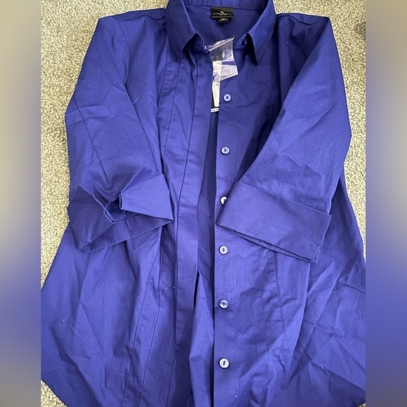Worthington button down dress shirt blue size small - Picture 1 of 2